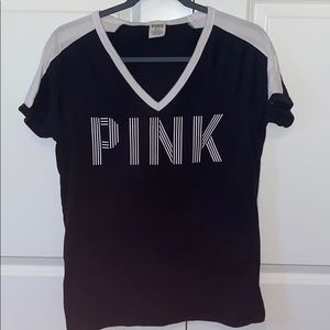 PINK black and white Tshirt